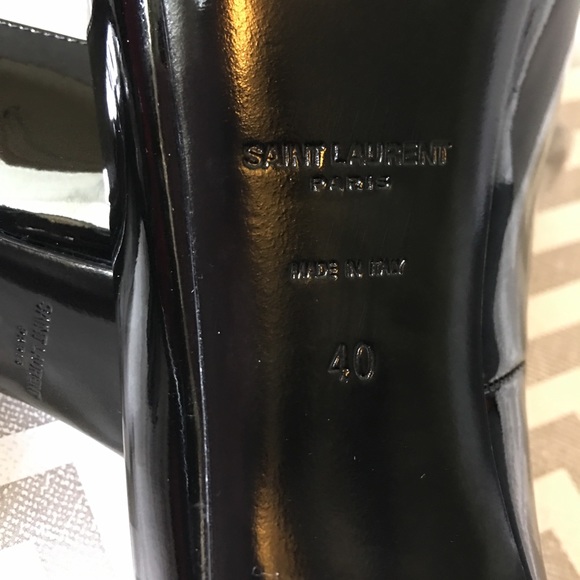 ‼️SOLD ‼️SAINT LAURENT Bow-embellished leather - Picture 6 of 8